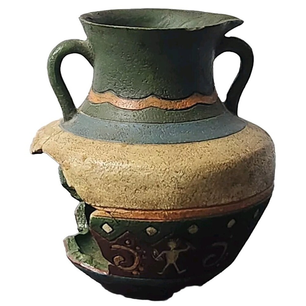 Southwestern Kokopelli Cracked Design Pitcher - Picture 4 of 5